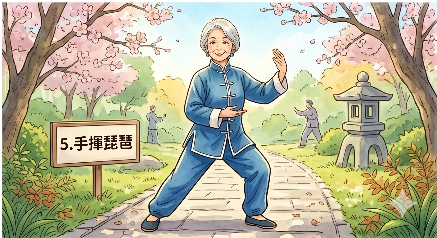 手揮琵琶 - 段階的なカリキュラム